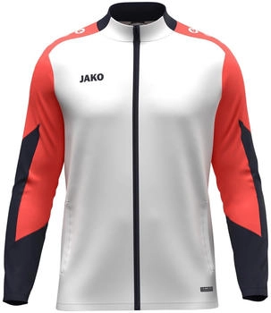 JAKO Dynamic Polyesterjacke weiss coralrot marineblau Kinder