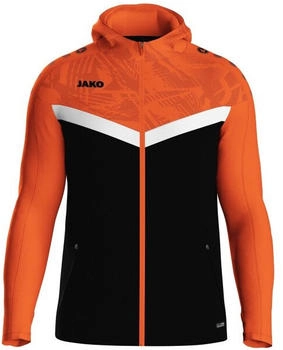 JAKO Unisex-Kapuzenjacke Iconic (6824) schwarz/neonorange