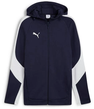 Puma Teamevostripe Hooded Jacket puma navy puma silber puma wei&szlig;