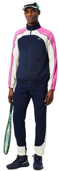 Lacoste Stretch Tennis Trainingsanzug blau weiß rosa