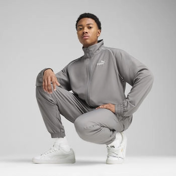 Puma woven piping tracksuit cast iron