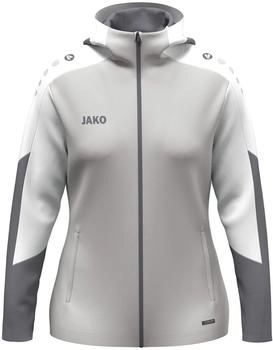 JAKO Dynamic Kapuzenjacke hellgrau weiß grau