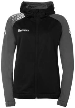 Kempa Ambition Kapuzen-Trainingsjacke schwarz anthrazit