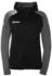 Kempa Ambition Kapuzen-Trainingsjacke schwarz anthrazit