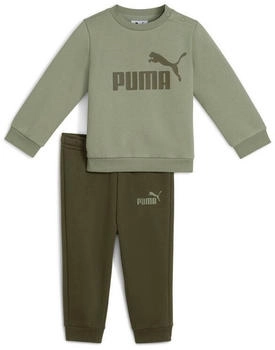 Puma Minicats Essentials Fleece Crew Baby-Jogginganzug lux army