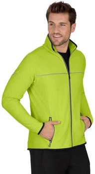 Trigema Trainingsjacke Praktische Sportjacke Microfaser lemon