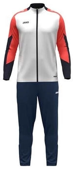 JAKO Trainingsanzug Dynamic weiss coralrot marineblau