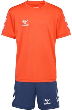 Hummel LOGO SET KIDS Trainingsanzug kinder nasturtium dunkelblau