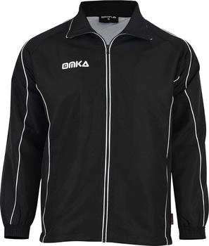 OMKA Präsentationsjacke Sportjacke Joggingjacke schwarz