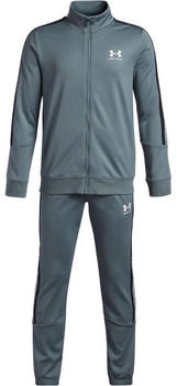 Under Armour Icon Knit Trainingsanzug Jungen 587 jasper blau schwarz weiß