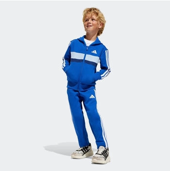 Adidas Essentials Tiberio Trainingsanzug royalblau hellblau dunkelblau wei&szlig;