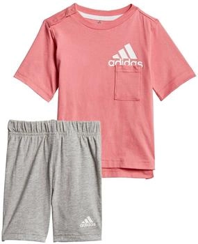Adidas Baby Set Badge of Sport Summer Set hazy rose weiß