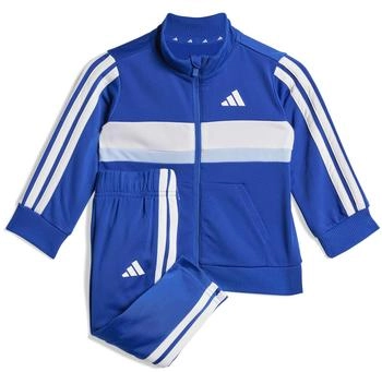 Adidas Tiberio Stripes Tricot Trainingsanzug blau schwarz