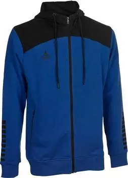 SELECT Kapuzen-Sweatjacke navy schwarz