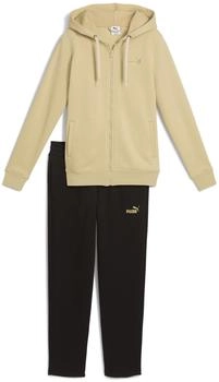 Puma Metallic Fleece Kapuzen-Jogginganzug pebble path