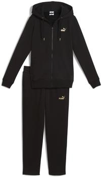 Puma Metallisch Jogginganzug mit Kapuze Damen black (688161_01)