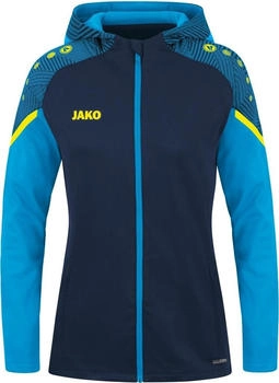 JAKO Damen Kapuzenjacke Performance 6822 marineblau/hellblau