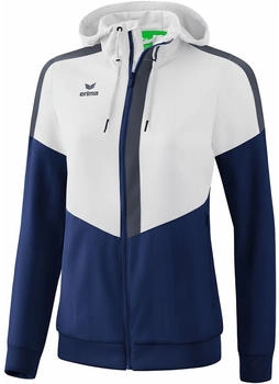 Erima Squad Tracktop Jacke mit Kapuze (1032021) grau/weiß