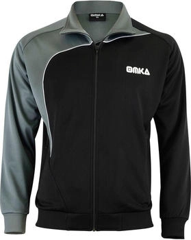 OMKA Trainingsjacke grau/schwarz