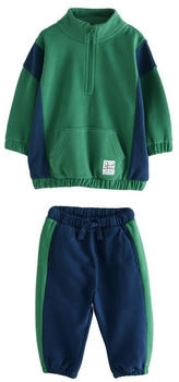 Next Jogginganzug mit Kängurutasche dunkelblau/smaragd
