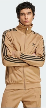Adidas Trainingsjacke Beckenbauer Classics in Cardboard/Black mit Rei&szlig;verschluss und ikonischen Streifen.