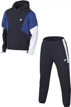 Nike Club Fleece-Trainingsanzug mit Kapuze für Herren Blau HV1165-451