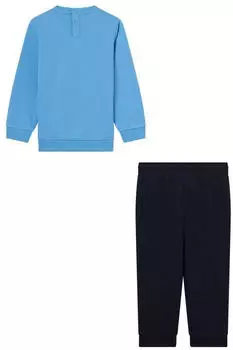 Champion Sportwear Crewneck Sweatsuits Standard Fit (15863528) hellblau/dunkelblau/weiß