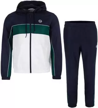 Sergio Tacchini Quarzo Trainingsanzug dunkelblau/dunkelgrün/weiß