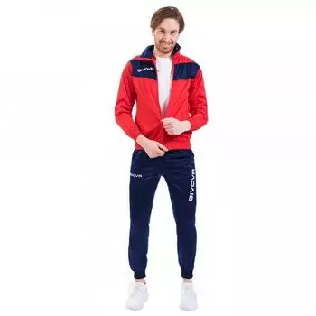 Givova Tuta Visa Sum Trainingsanzug (TR018) rot/blau