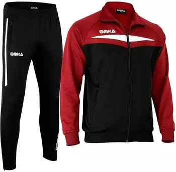 OMKA Trainingsanzug Regular Fit weinrot