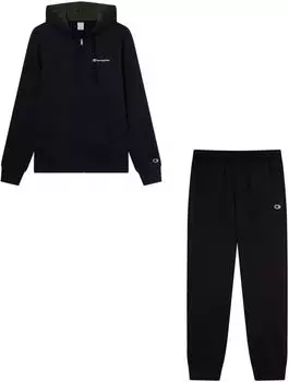 Champion Legacy Trainingsanzug-Poly-Warpknit Full Zip Trainingsanzug Standard Fit schwarz