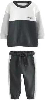 Next Jogginganzug grey herringbone