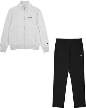 Champion Sweatanzug Full Zip hellgrau melange