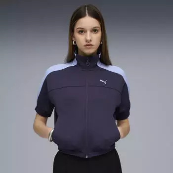 Puma T7 Full Zip Trainingsjacke Damen Kleidung Lila Purple (634621_64)