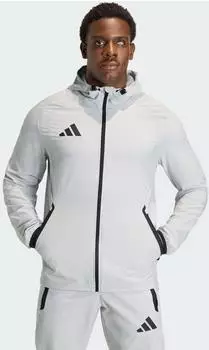 Adidas TIRO TRAVEL WINDBREAKER Team Light Grey / Black (KD3336)
