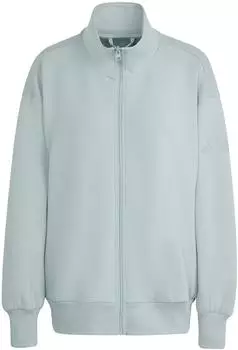Adidas Soft Lux Lockeres Oberteil mit durchgehendem Reißverschluss Wonder Sage (KA7023)