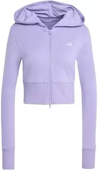 Adidas Seasonal Essentials French Terry Track Top mit durchgehendem Reißverschluss Magic Lilac (KC3891)