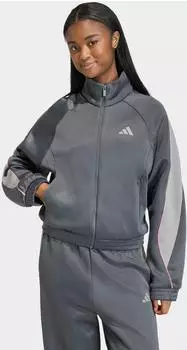 Adidas Stadium Trainingsjacke Grey Six / Charcoal Solid Grey / St Tropic Bloom (KB4947)