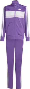 Adidas Seasonal Essentials Tiberio 3-Streifen Tricot Kids Trainingsanzug Active Purple/White (KC2125)