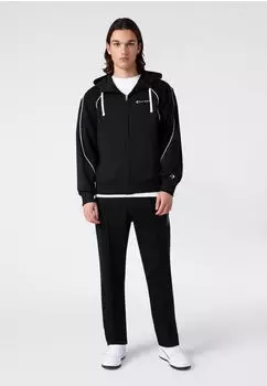 Champion Terry Hooded Full Zip Sweatshirt Trainingsanzug (71031530) schwarz/weiß