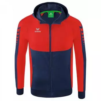 Erima Six Wings Trainingsjacke mit Kapuze (1032209) new navy/rot