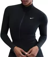 NIKE W NK ONE DF FZ FITTED JKT BLACK/WHITE, BLACK/WHITE, L