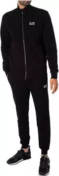 Emporio Armani Trainingsanzug mit Reißverschluss und Logo auf der Brust (8NPV60-PJVRZ-1200) schwarz