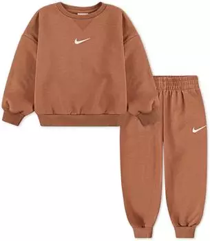 Nike Essential Fleece Crew Set (66M188-X5F) braun