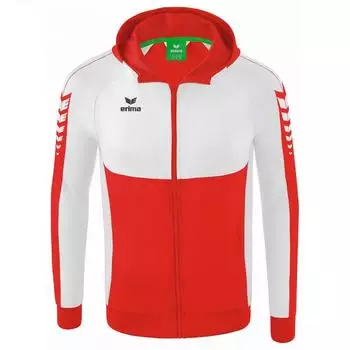 Erima Six Wings Trainingsanzug Regular Fit (1032215+1102209) rot/weiß