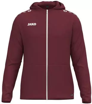 JAKO Team Coach Kapuzenjacke Kinder (6800K-155) bordeaux