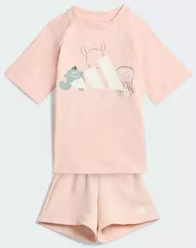 Adidas TIRO_NSTER T-SHIRT-SET Blush Pink / White (KE0757)