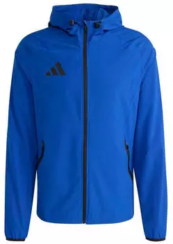Adidas Tiro Travel Slim Fit Kapuzen-Windbreaker (KD3335) team royal blue/black