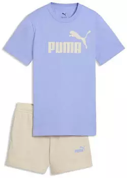 Puma ESS No.1 Logo Tee and Shorts Set PS (685240) beige/lavendel