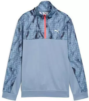 Puma TAD ESS AOP Poly Half-Zip Sweatshirt (527676) cool blue